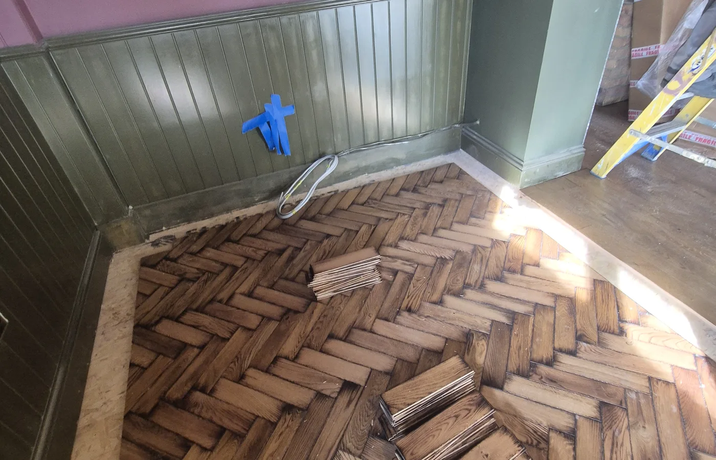 Herringbone Sanding and Finishing photograph 1
